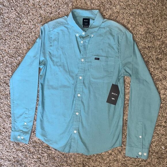RVCA Slim Fit Longsleeve Buttondown Shirt - Picture 3 of 9